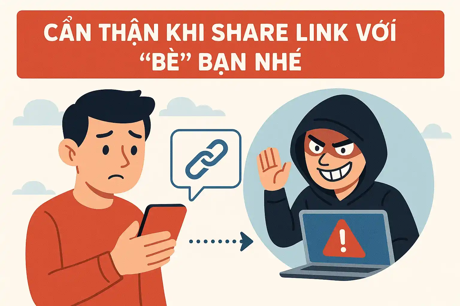 Cẩn thận khi share link với “bè” bạn nhé