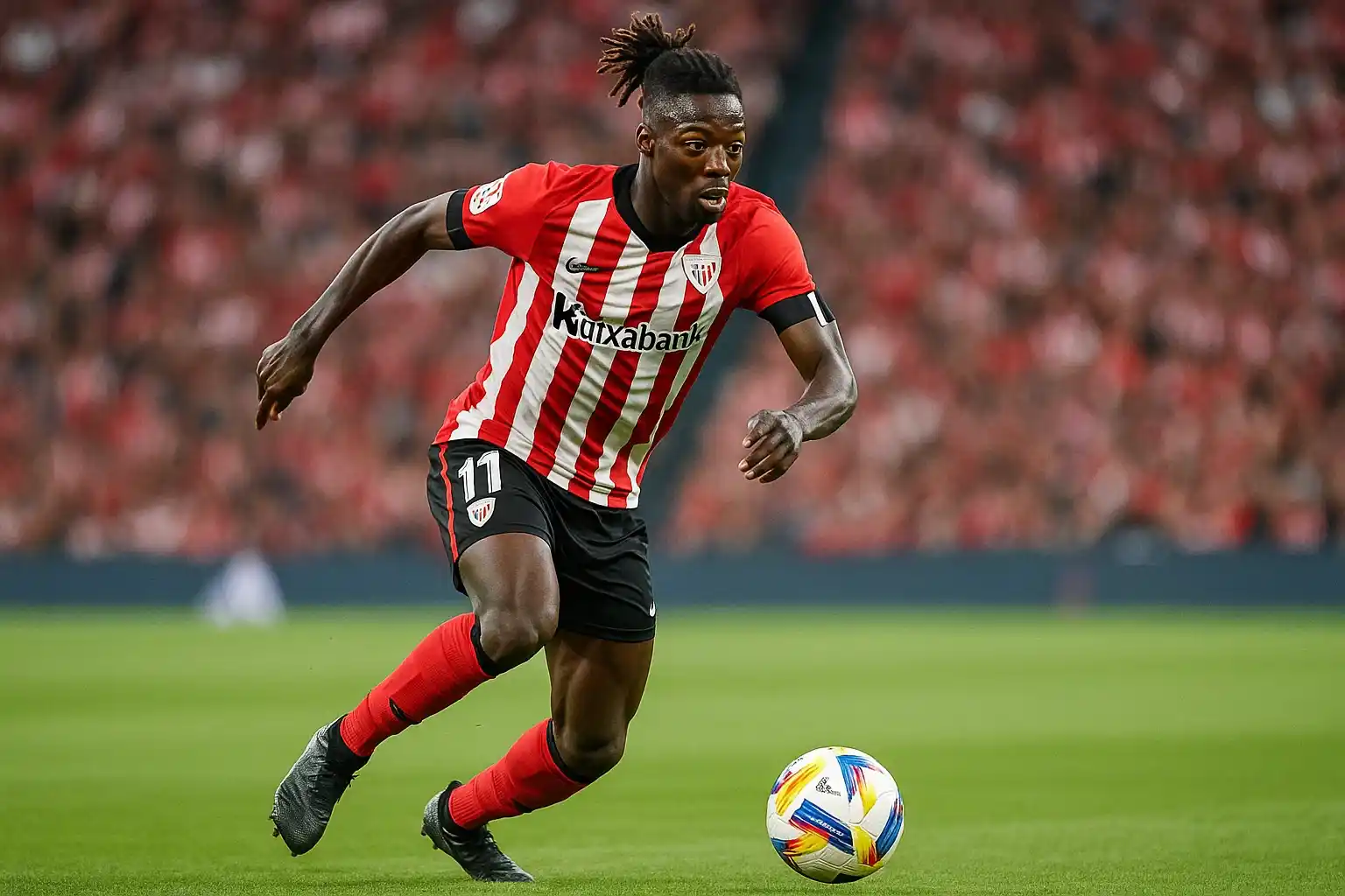 Nico Williams khoác áo Athletic Bilbao, tỏa sáng bên hành lang cánh