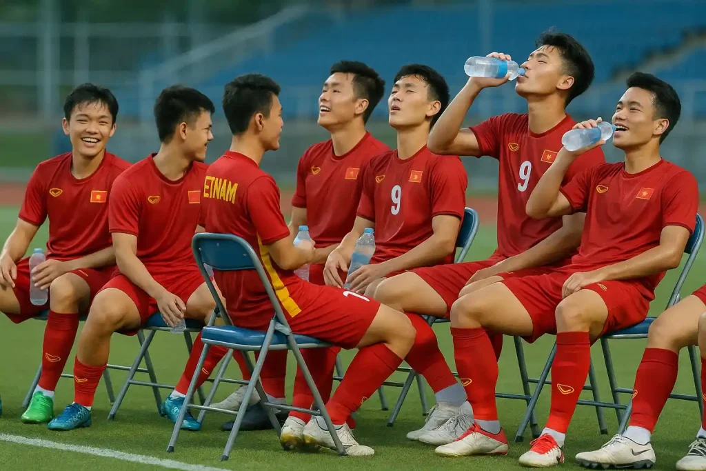 U23 Việt Nam nghỉ xả hơi sau khi thắng U23 Philippines (2-1)